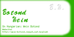 botond wein business card